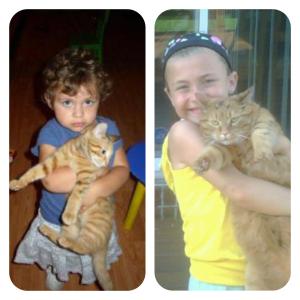 Dahlia and Caramel 'Then and now'