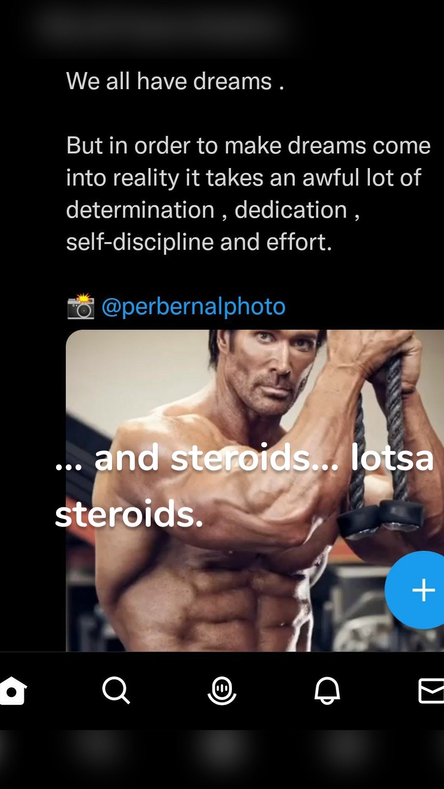 ... and steroids... lotsa steroids.
